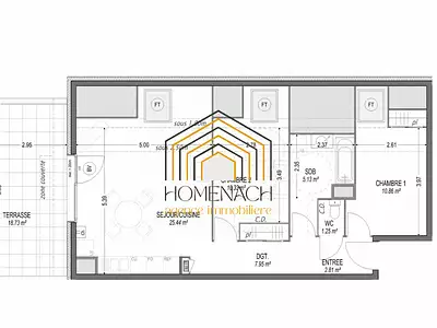 Appartement, 63,77 m²