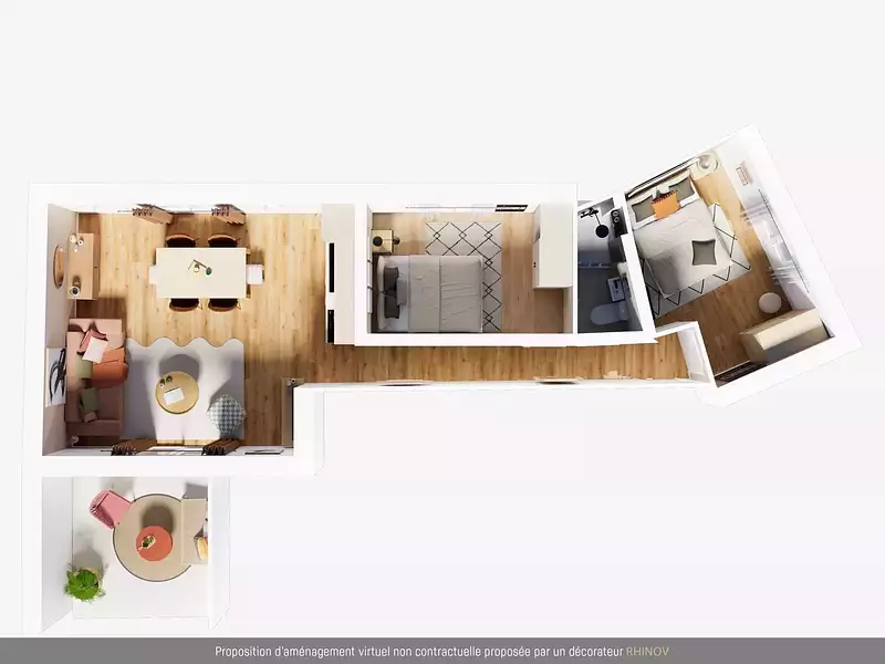 Appartement, 46,32 m²