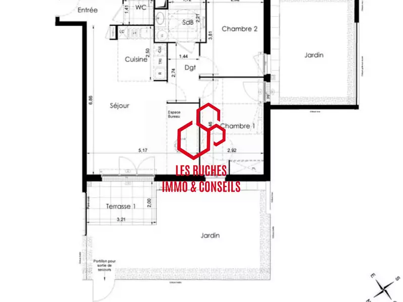 Appartement, 67,45 m²