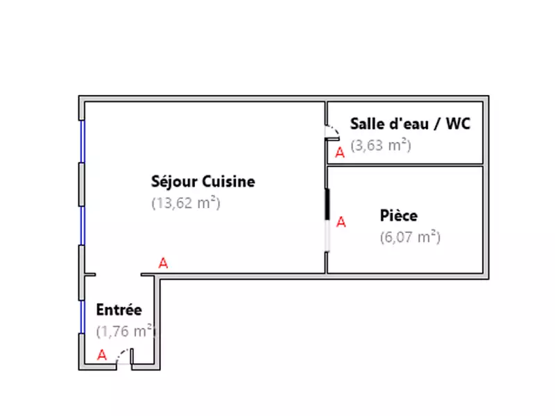 Appartement, 25,08 m²
