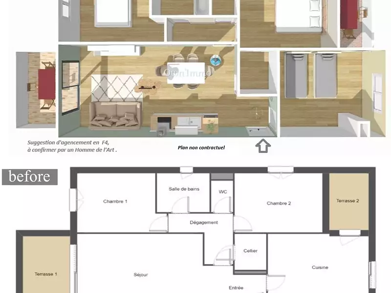 Appartement, 70,43 m²