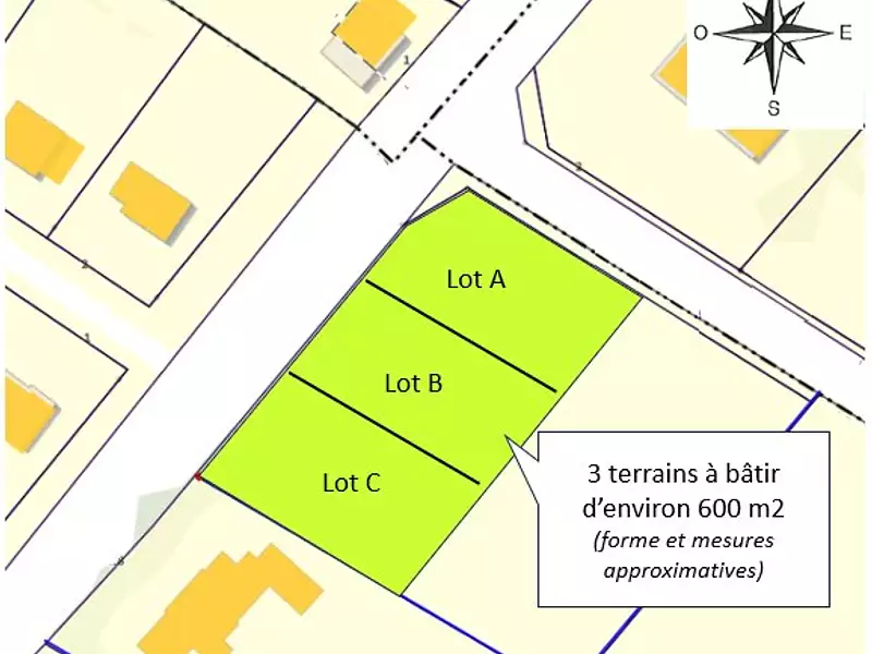 Terrain, 600 m²