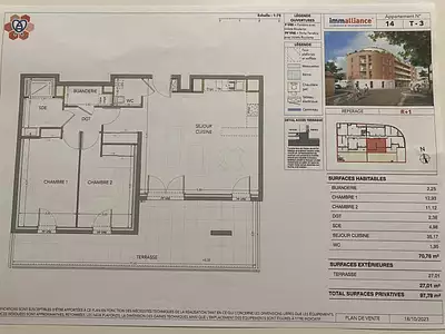 Appartement, 70,78 m²