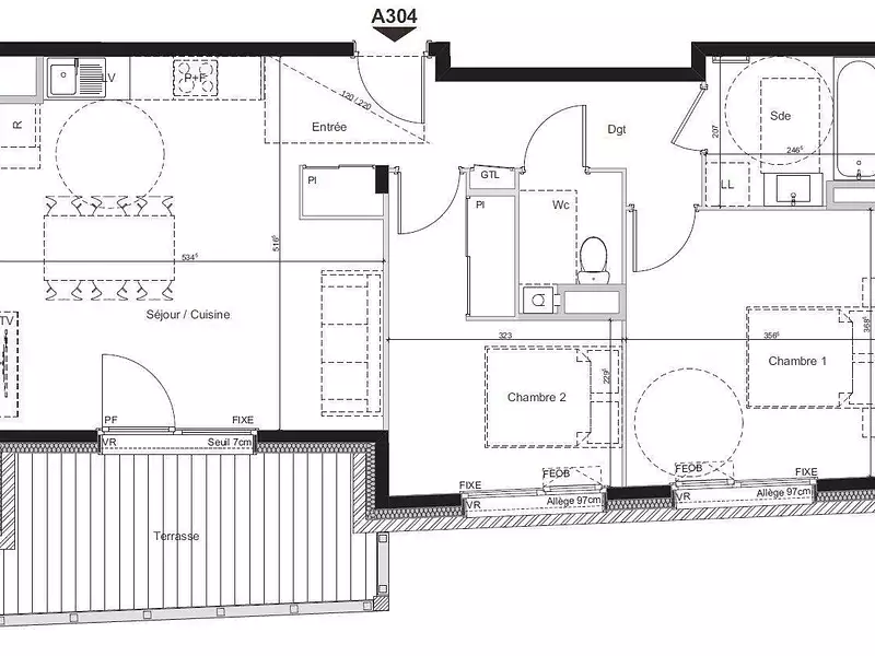 Appartement, 64,67 m²