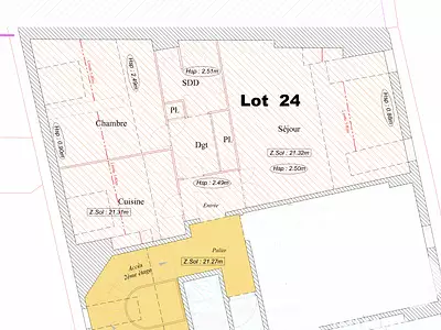 Appartement, 50 m²
