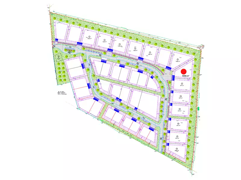 Terrain, 1 096 m²