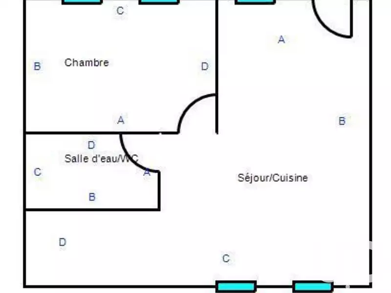 Appartement, 45 m²