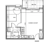 Appartement, 42,73 m²