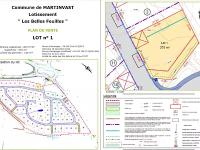 Terrain, 375 m²