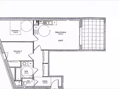 Appartement, 65,4 m²