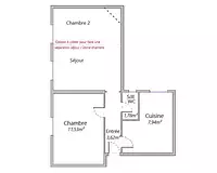 Appartement, 47,64 m²