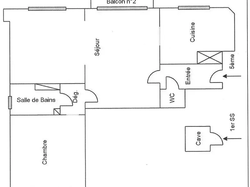 Appartement, 43 m²