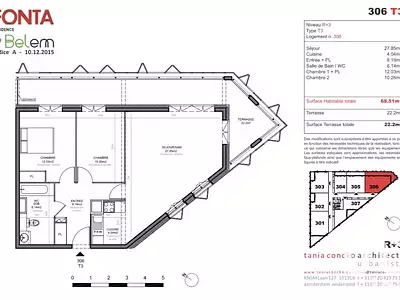 Appartement, 68 m²