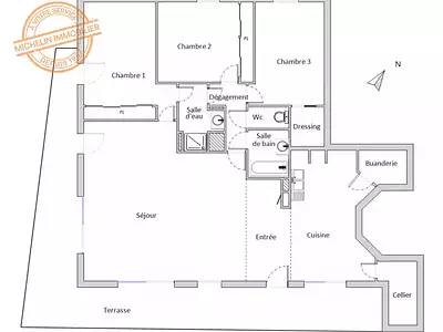Appartement, 124,11 m²