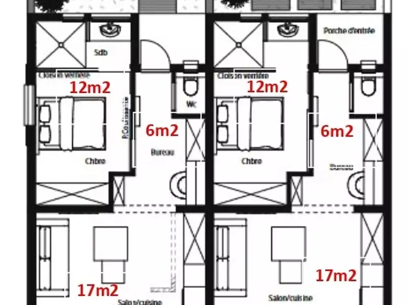 Appartement, 37 m²