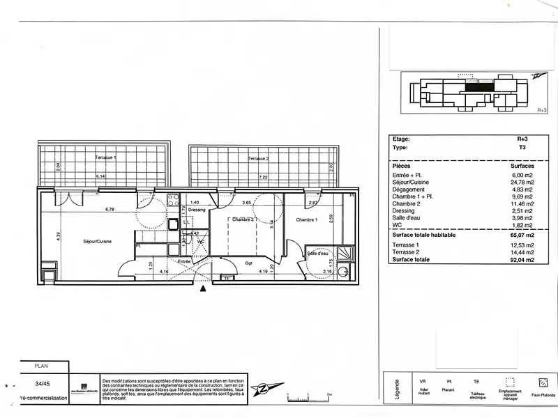 Appartement, 65 m²