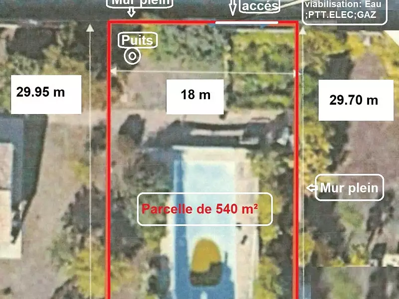 Terrain, 540 m²