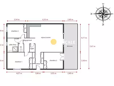 Appartement, 78 m²