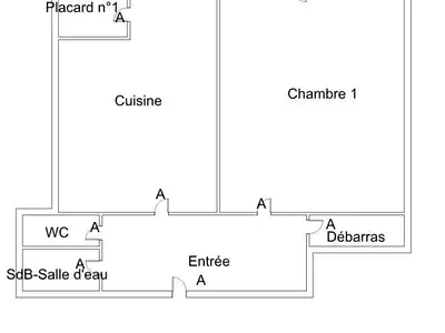 Appartement, 38 m²