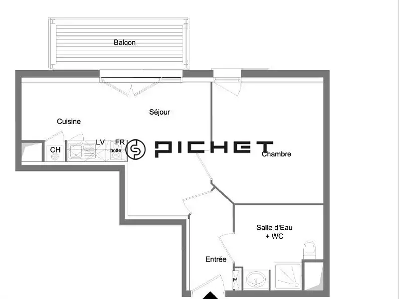 Appartement, 35,5 m²