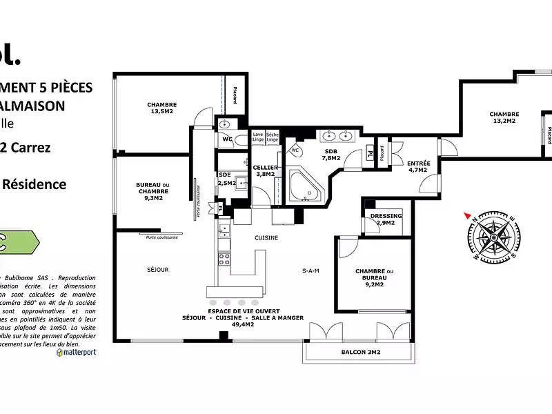 Appartement, 125 m²