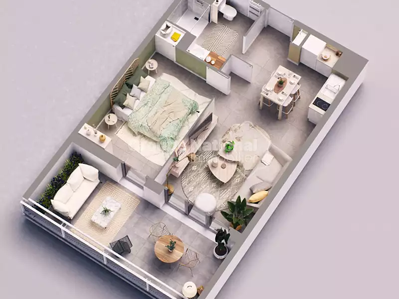 Appartement, 44,26 m²