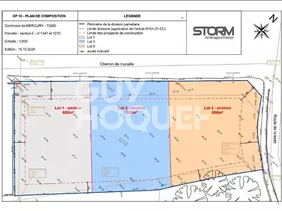 Terrain, 680 m²