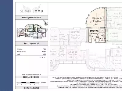 Appartement, 27,61 m²