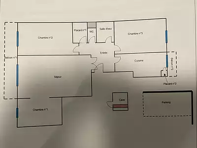 Appartement, 73,37 m²