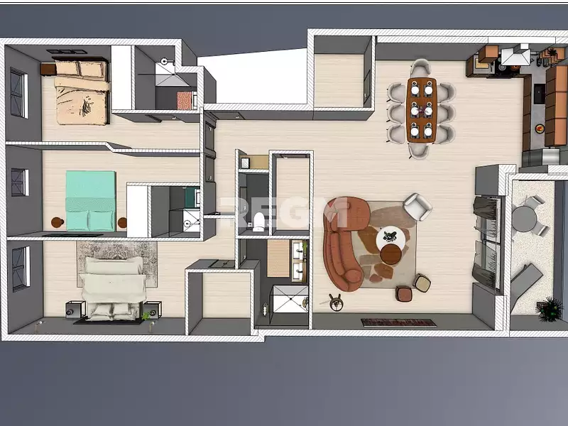 Appartement, 120 m²