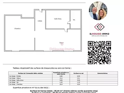 Appartement, 30,45 m²