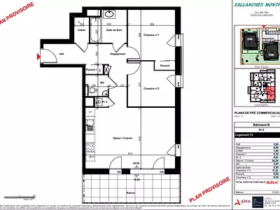 Appartement, 68,82 m²