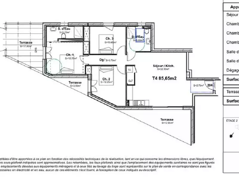 Appartement, 85,65 m²
