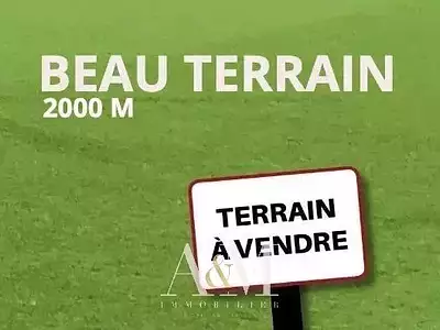 Terrain, 2 000 m²