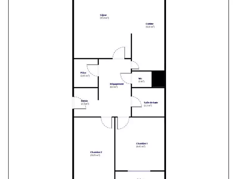 Appartement, 66 m²