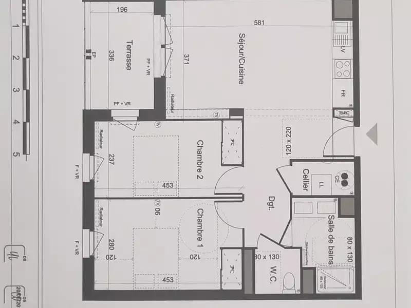 Appartement, 61 m²