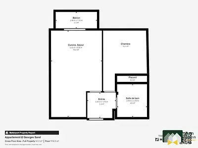 Appartement, 39,26 m²