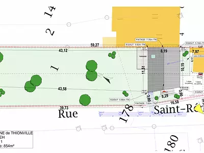 Terrain, 854 m²