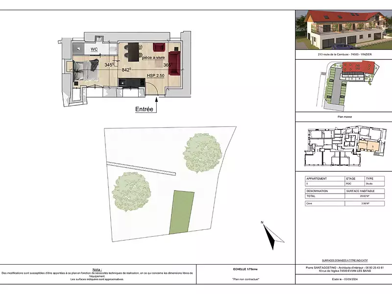 Appartement, 28,82 m²