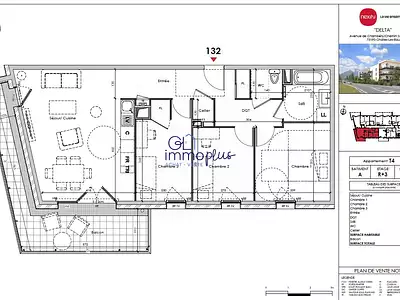 Appartement, 80 m²