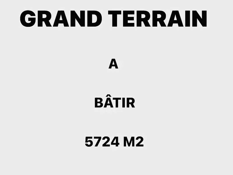 Terrain, 5 724 m²