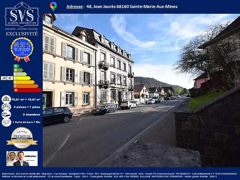 Appartement, 70,61 m²