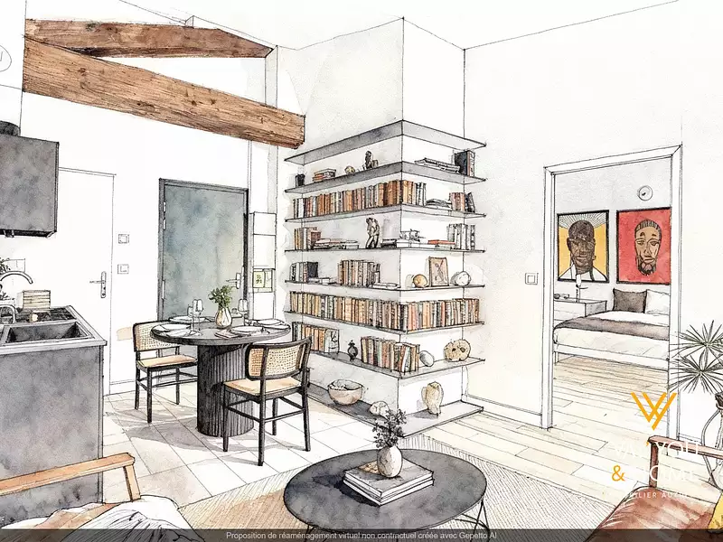 Appartement, 27,13 m²