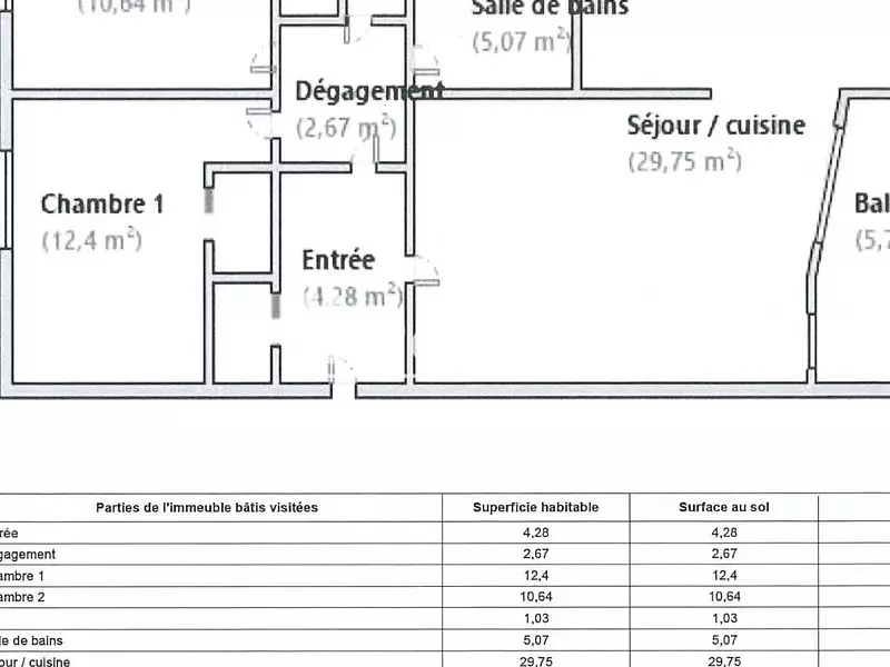 Appartement, 66 m²