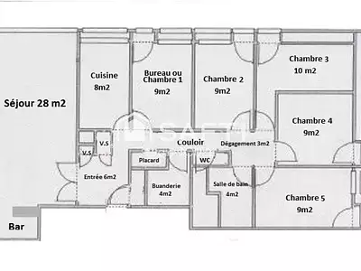 Appartement, 107 m²