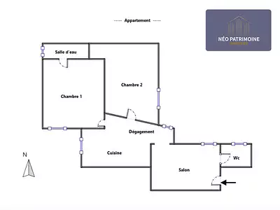 Appartement, 62,06 m²