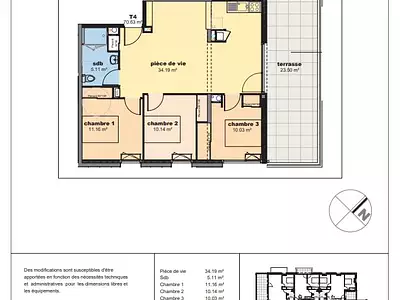 Appartement, 70,63 m²