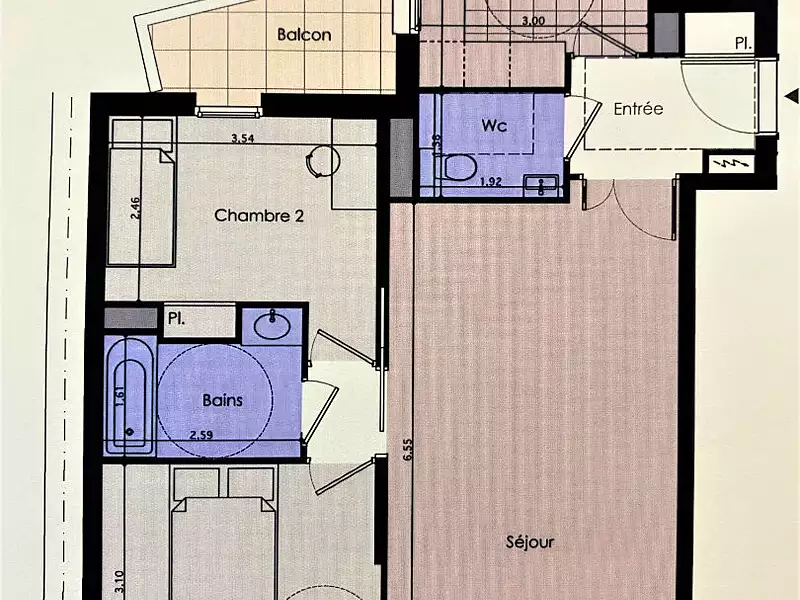 Appartement, 66 m²