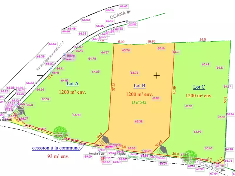 Terrain, 1 200 m²