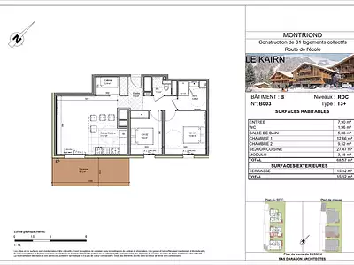 Appartement, 68,57 m²